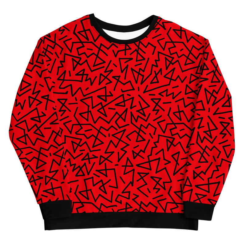 Red Zig-zag Sweatshirt