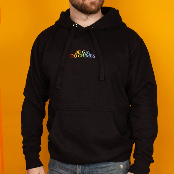 Be Gay Do Crimes Embroidered Hoodie