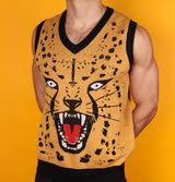 The Cheetah Knit Sweater Vest