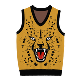 The Cheetah Knit Sweater Vest