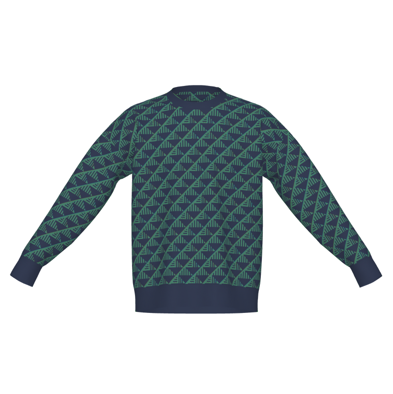 Triangle Pattern Knit Sweater