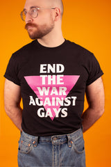 Retro Gay Pride End The War Against Gays T-Shirt