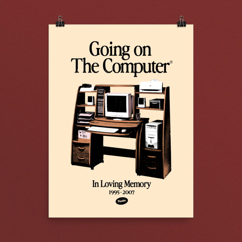 Going on the Computer® Art Print