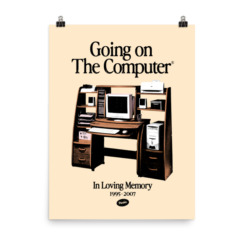 Going on the Computer® Art Print