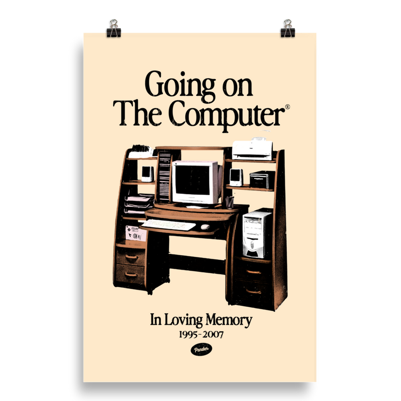 Going on the Computer® Art Print
