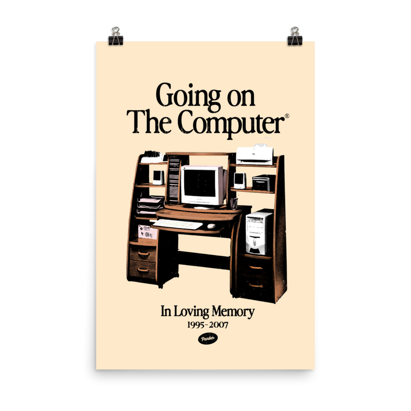 Going on the Computer® Art Print