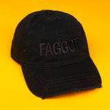 Discrete Faggot Distressed Hat