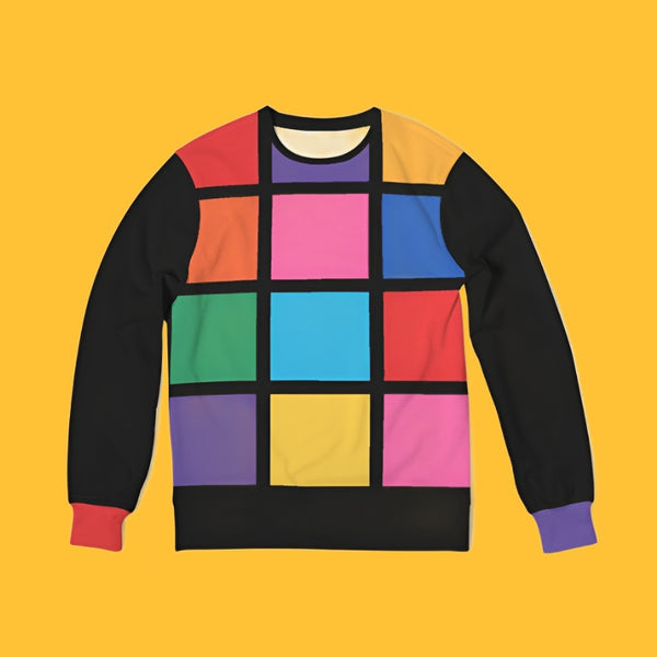 Color Grid Sweatshirt
