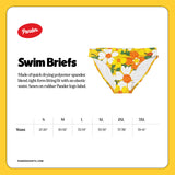 Yellow 70's Floral Couch Swim Brief (Pre-Order)