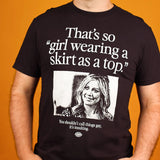 Girl Wearing a Skirt as a Top T-Shirt (Sample Sale) - Small