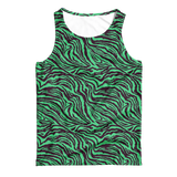 Wavy Green Zebra Gym Tank