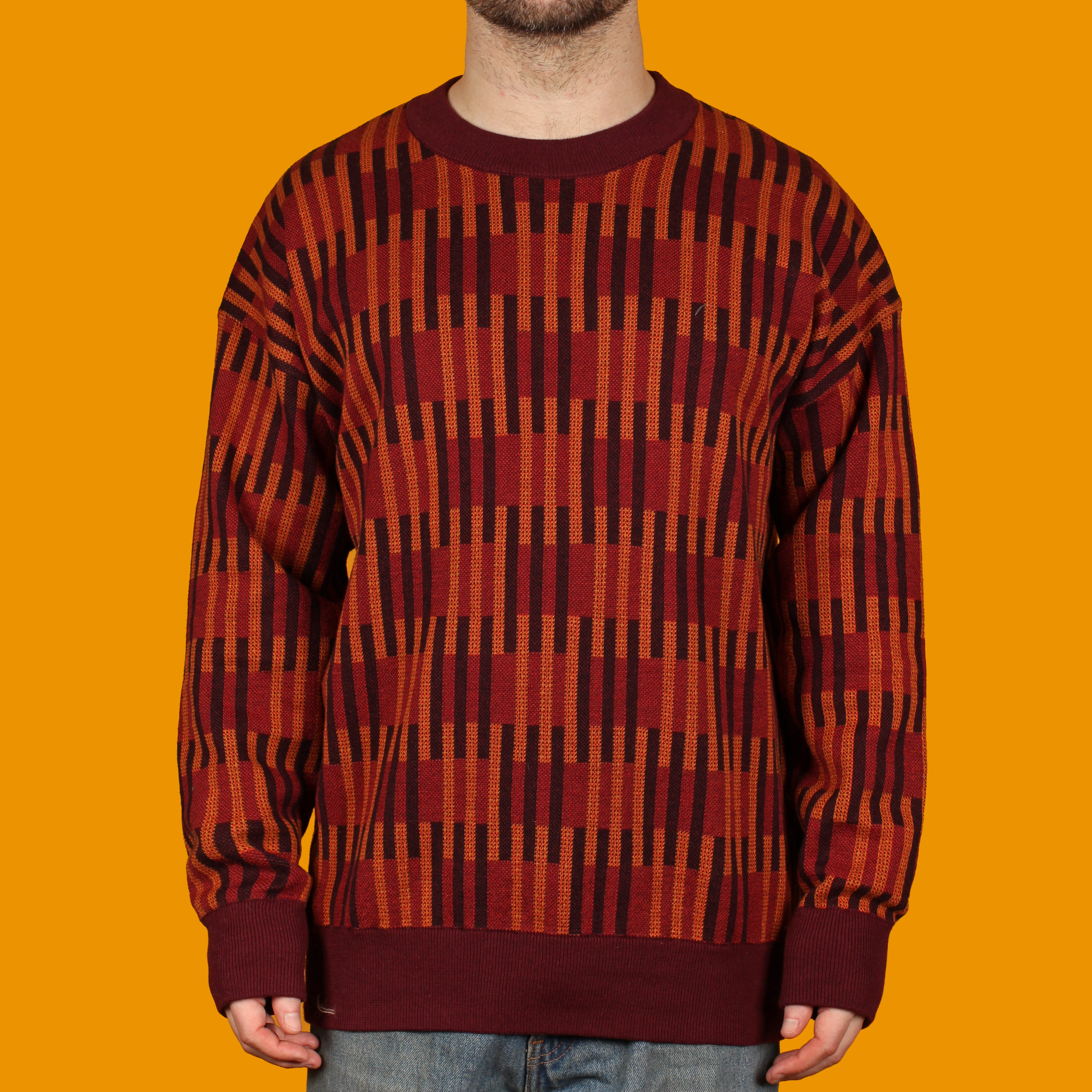 Rusted Blocks Knit Sweater – Pander Apparel