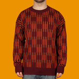 Rusted Blocks Knit Sweater