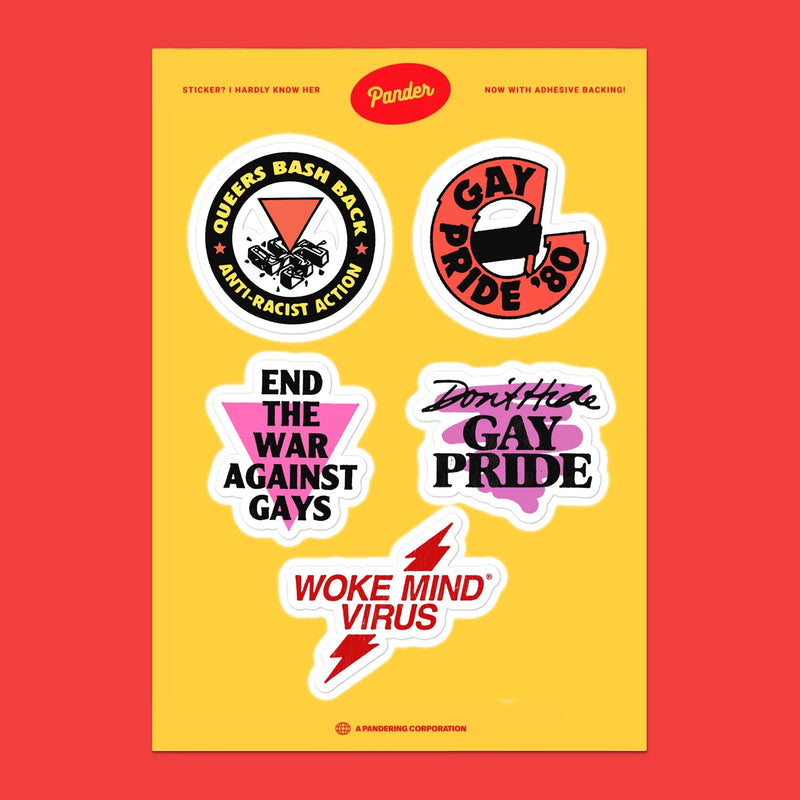 Retro Gay Pride Sticker Sheet