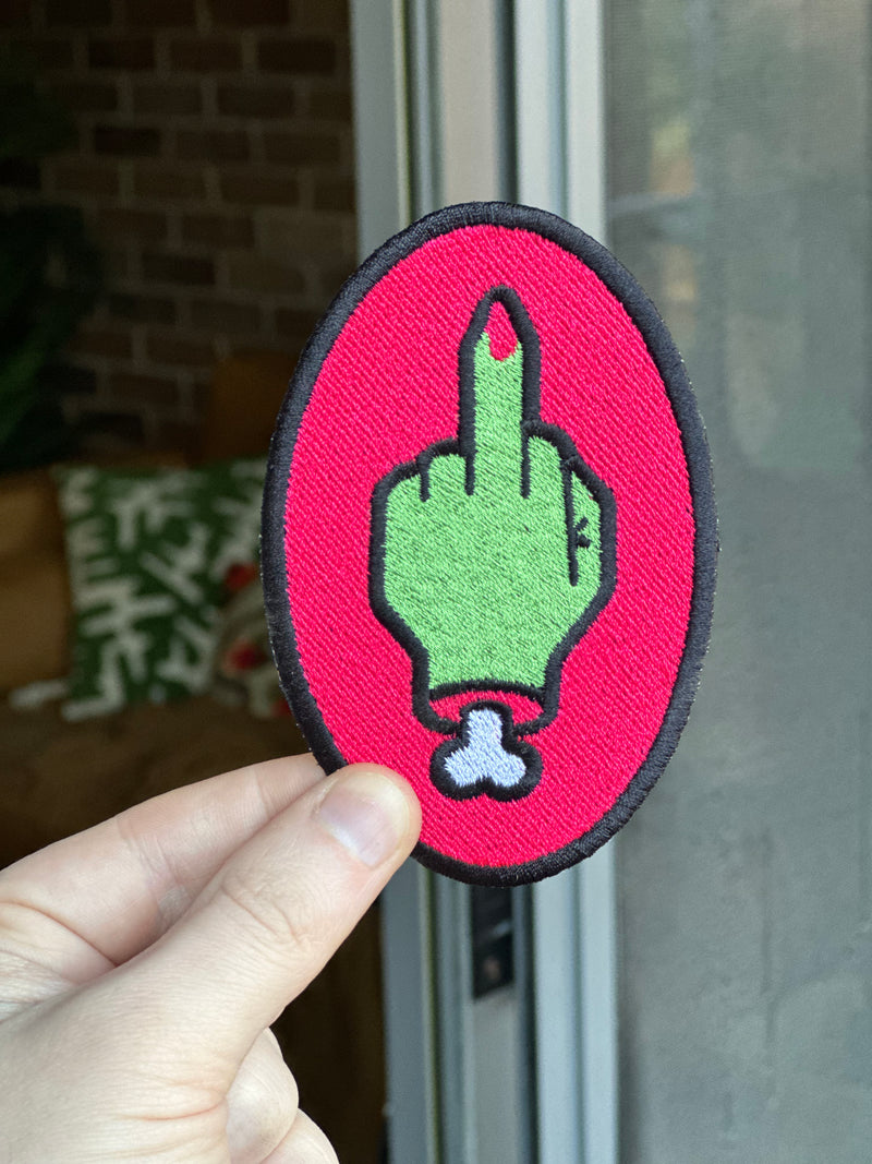 Zombie Manicure Embroidered Patch