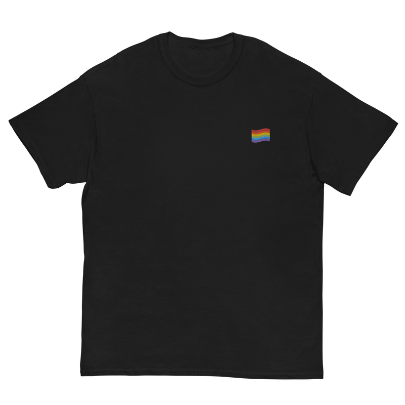 LGBT Pride Flag Embroidered T-Shirt