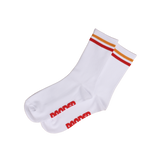 Mustard & Red Striped Socks