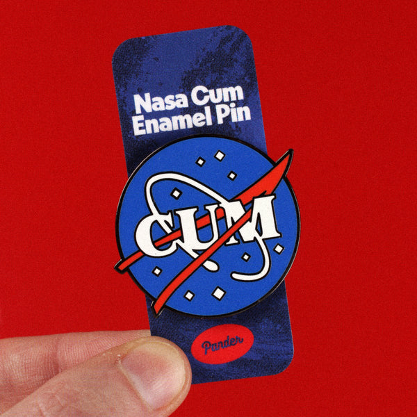 NASA Cum Enamel Pin