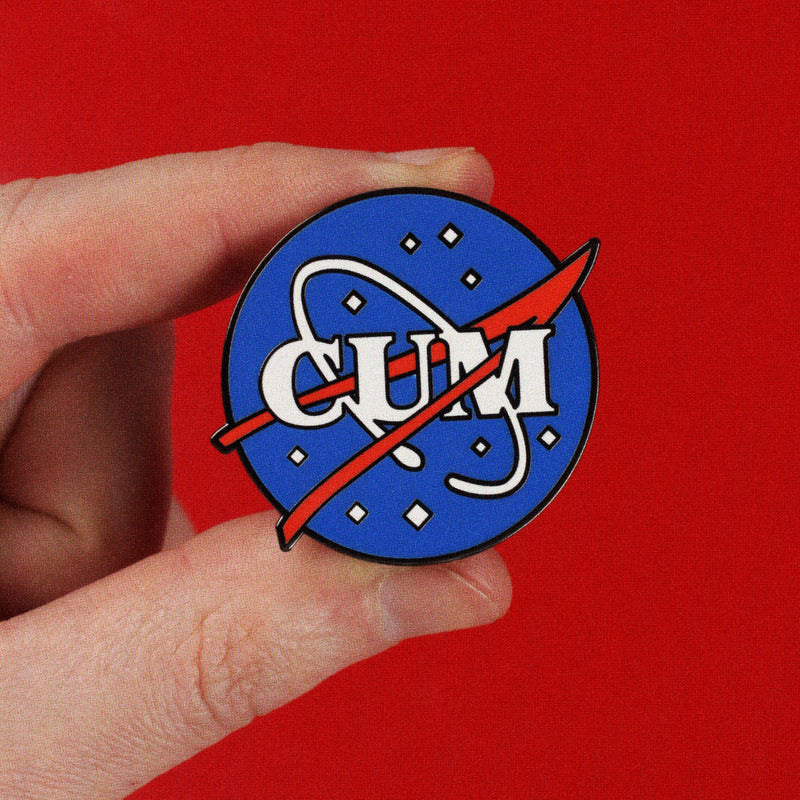 NASA Cum Enamel Pin