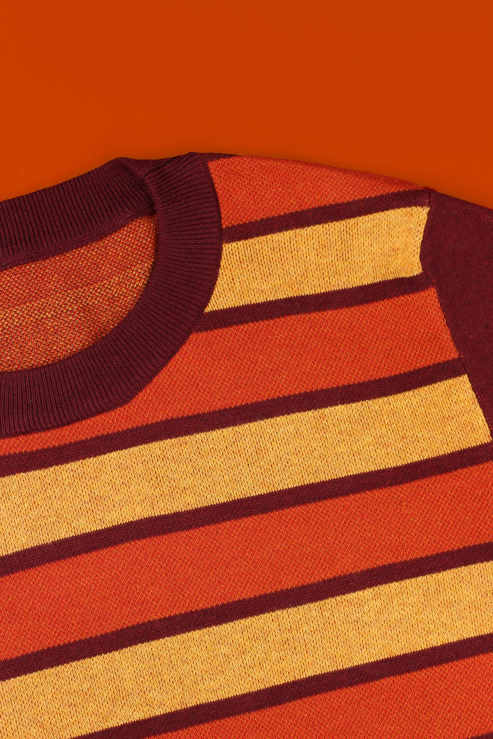 70's Orange Striped Knit Sweater – Pander Apparel
