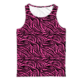 Pink Wavy Zebra Gym Tank