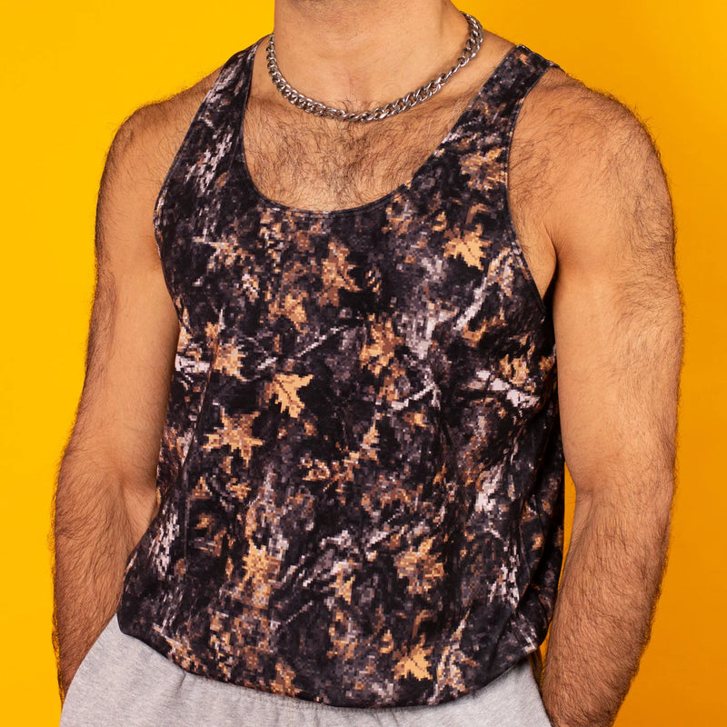 Lo-Res Camo Gym Tank - Medium (Sample Sale)