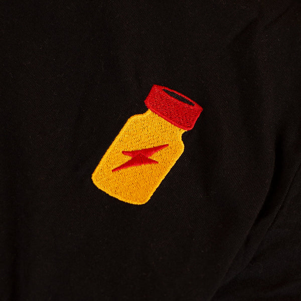 Poppers Embroidered Zip Hoodie