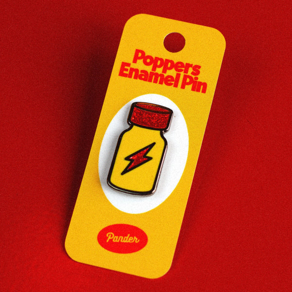 Poppers Enamel Pin