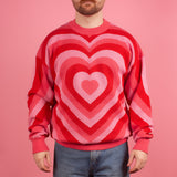 Radial Heart Knit Sweater