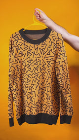 Ochre Zig-zag Knit Sweater