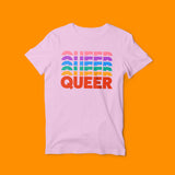 rainbow queer t-shirt pink