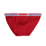 Dark Red Ribbed Sport Brief