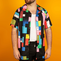 Stacked Squares Hawaiian Shirt