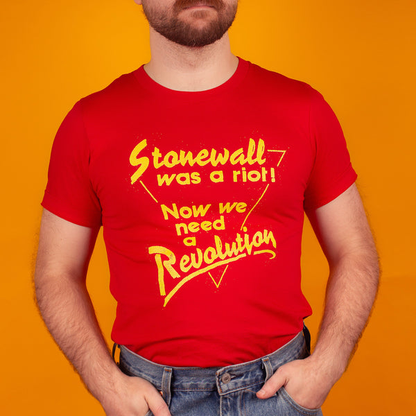 Retro Gay Pride Stonewall Was a Riot T-Shirt – Pander Shirts