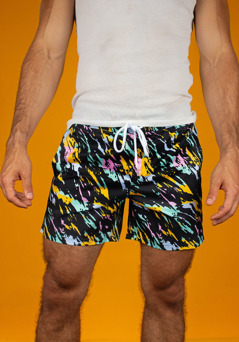 Tacky 80's Swim Trunks