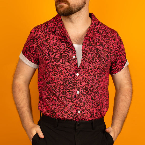 Turing Red Button-Up Shirt