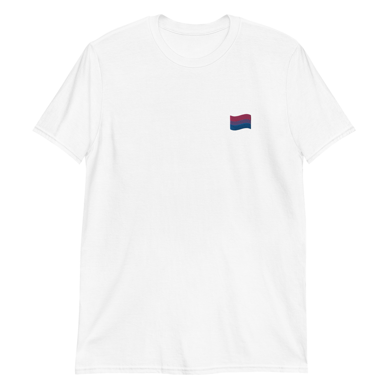 Bisexual Flag Embroidered T-Shirt