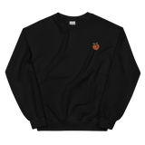 Peach Emoji Embroidered Sweatshirt