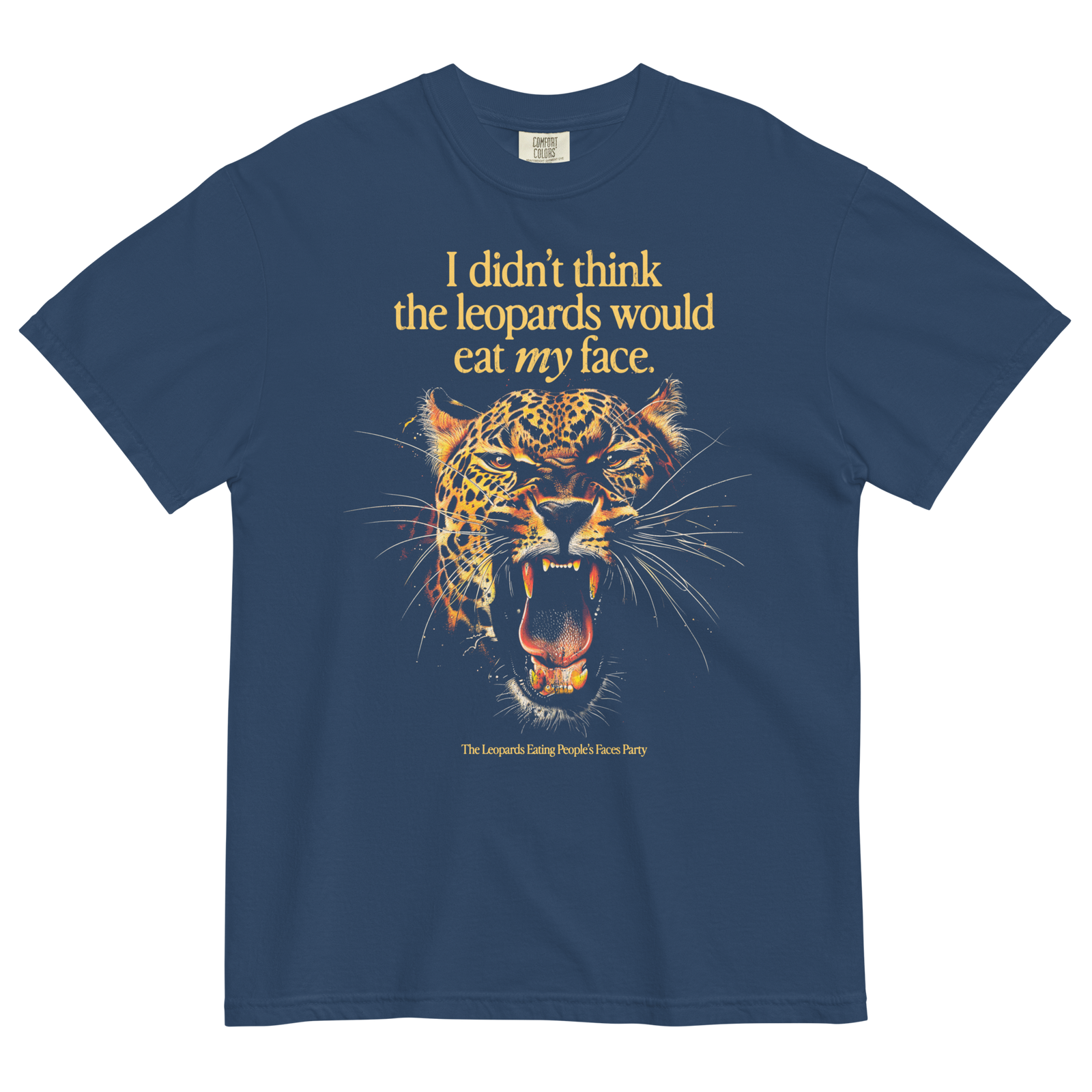 shirt with leopards on it