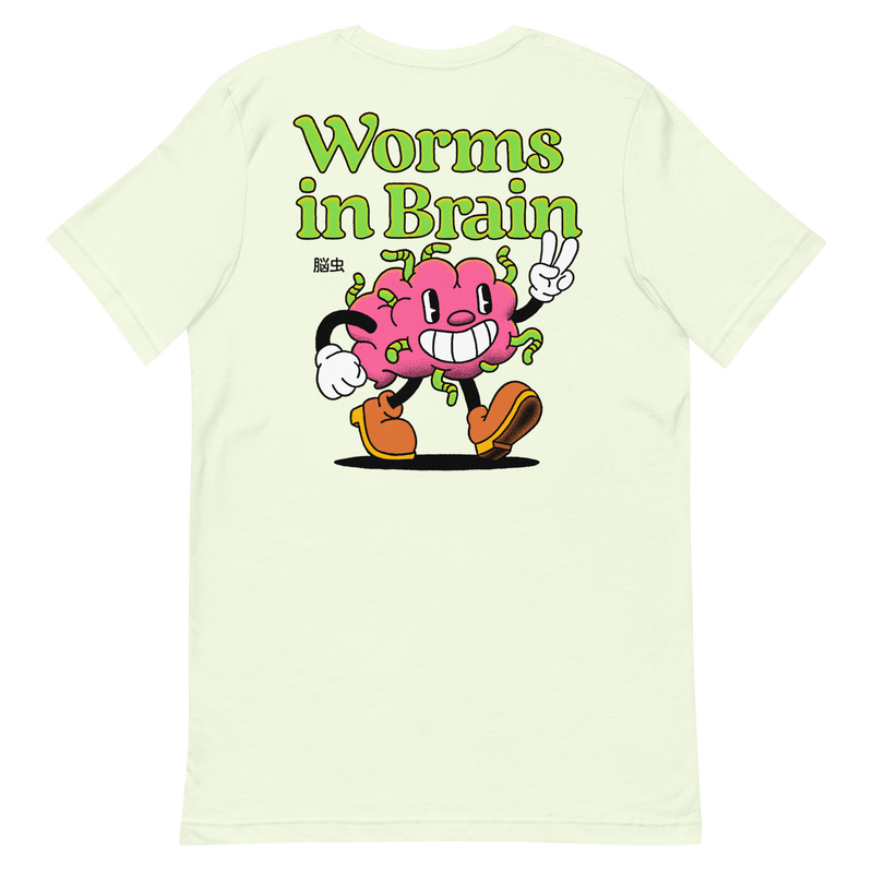 Worms in Brain Front & Back T-Shirt