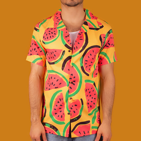 Yellow Watermelon Hawaiian Shirt