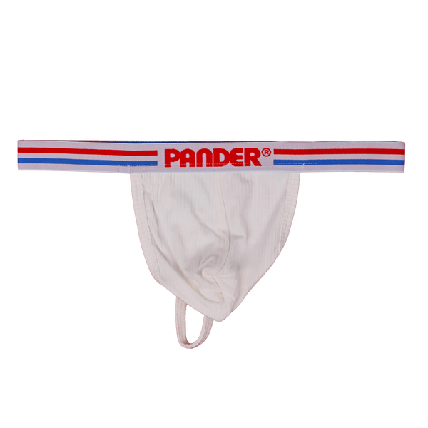 White Pander Ribbed Thong