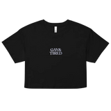 Gay & Tired Embroidered Crop Top