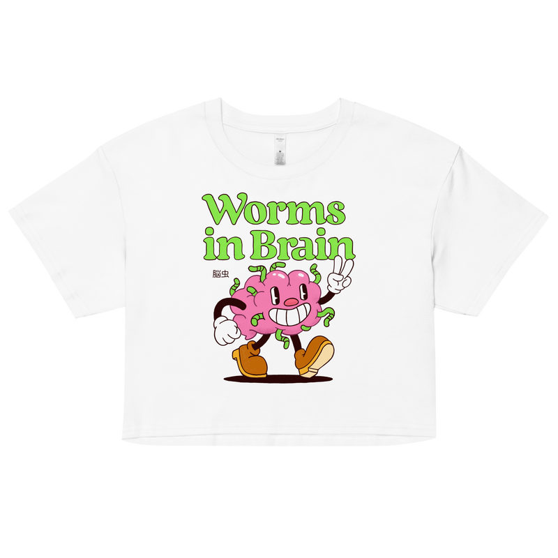 Worms in Brain Crop Top