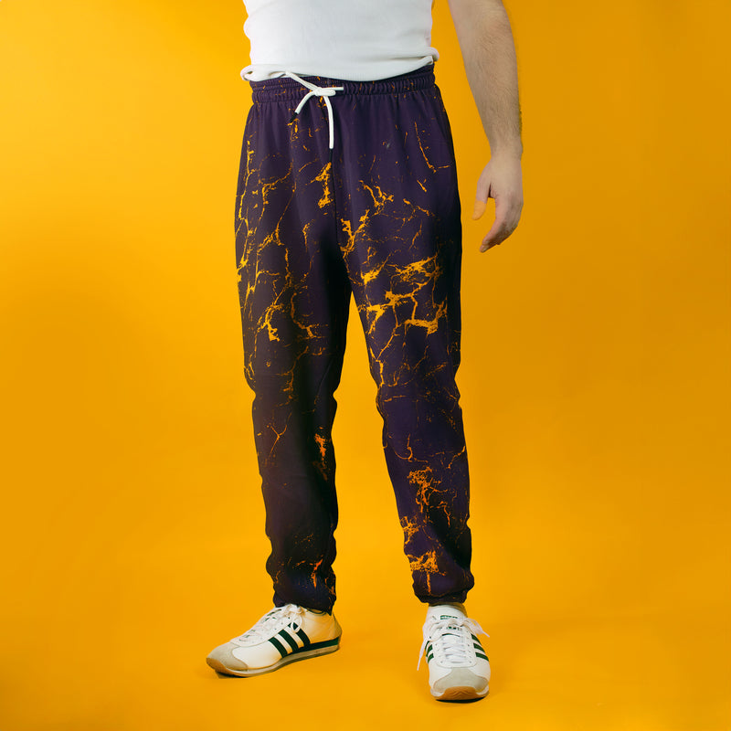 Yellow & Grey Marble Joggers