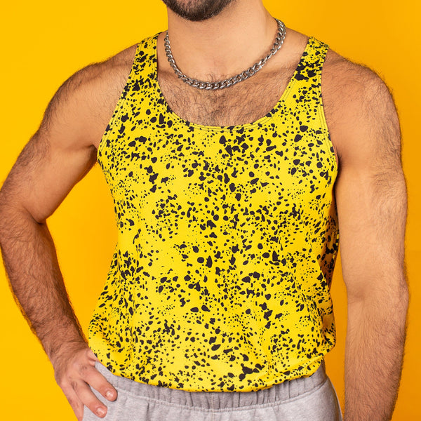 Yellow Speckle Gym Tank