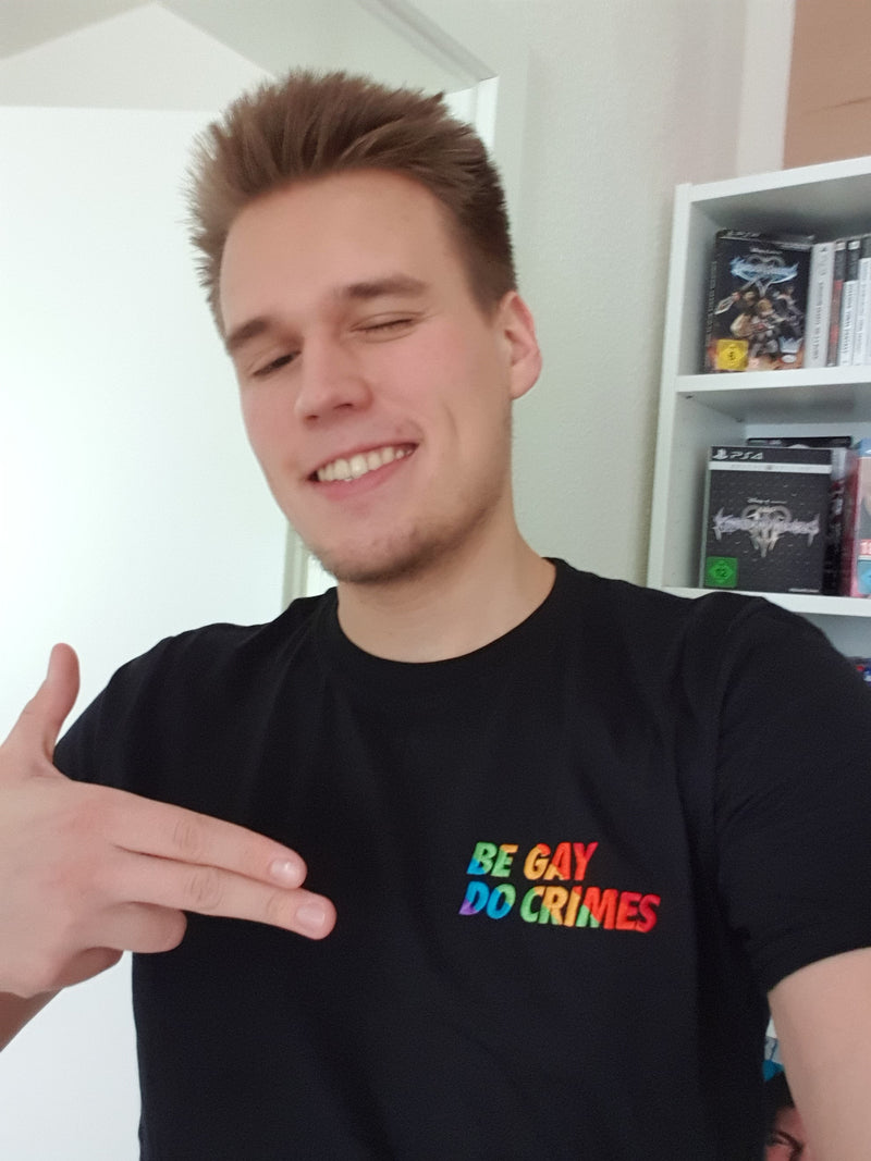 Be Gay Do Crimes Embroidered T-Shirt