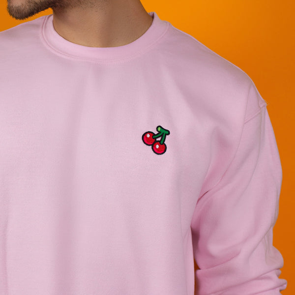 Cherry Embroidered Sweater