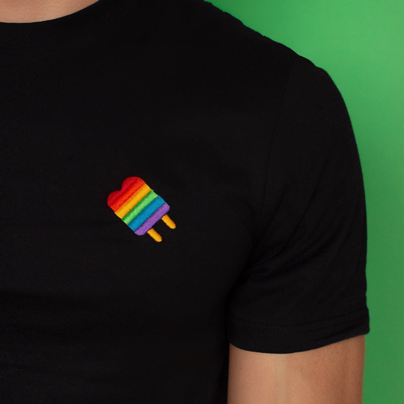 Gay Popsicle Embroidered T-Shirt