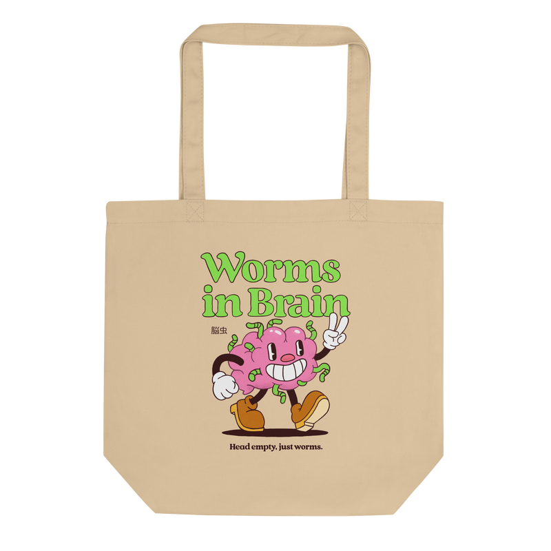 Worms in Brain Tote Bag